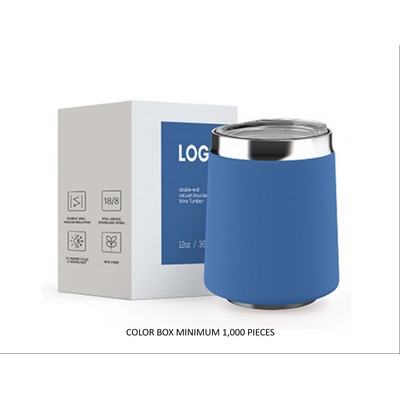 12 Oz. Stainless Steel Double Walled Wine & Coffee Mug